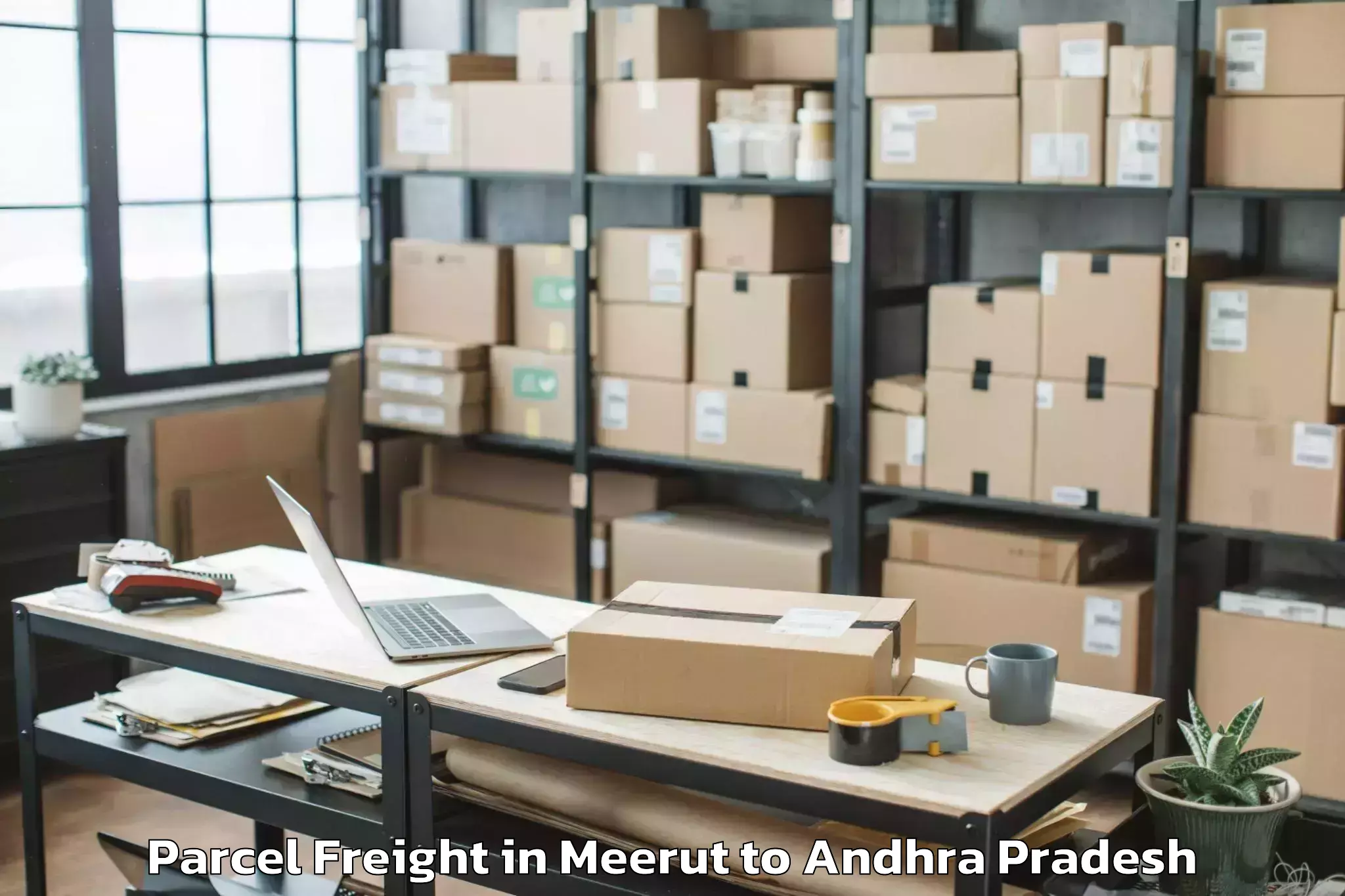 Easy Meerut to Suluru Parcel Freight Booking